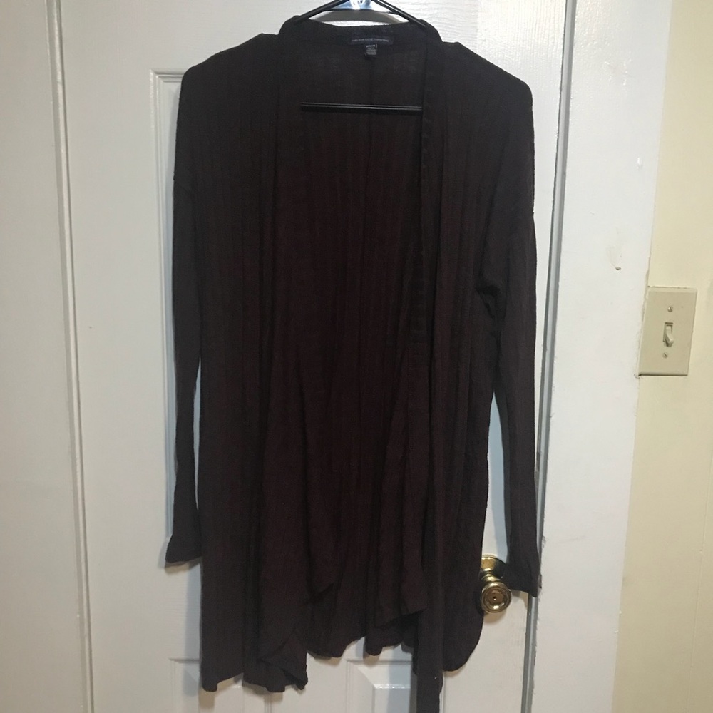 American eagle long maroon cardigan size medium